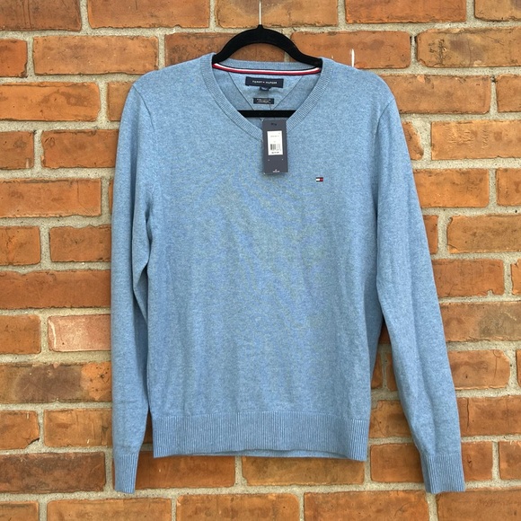 Tommy Hilfiger Other - NWT Tommy Hilfiger Cotton Cashmere V-Neck Sweater
